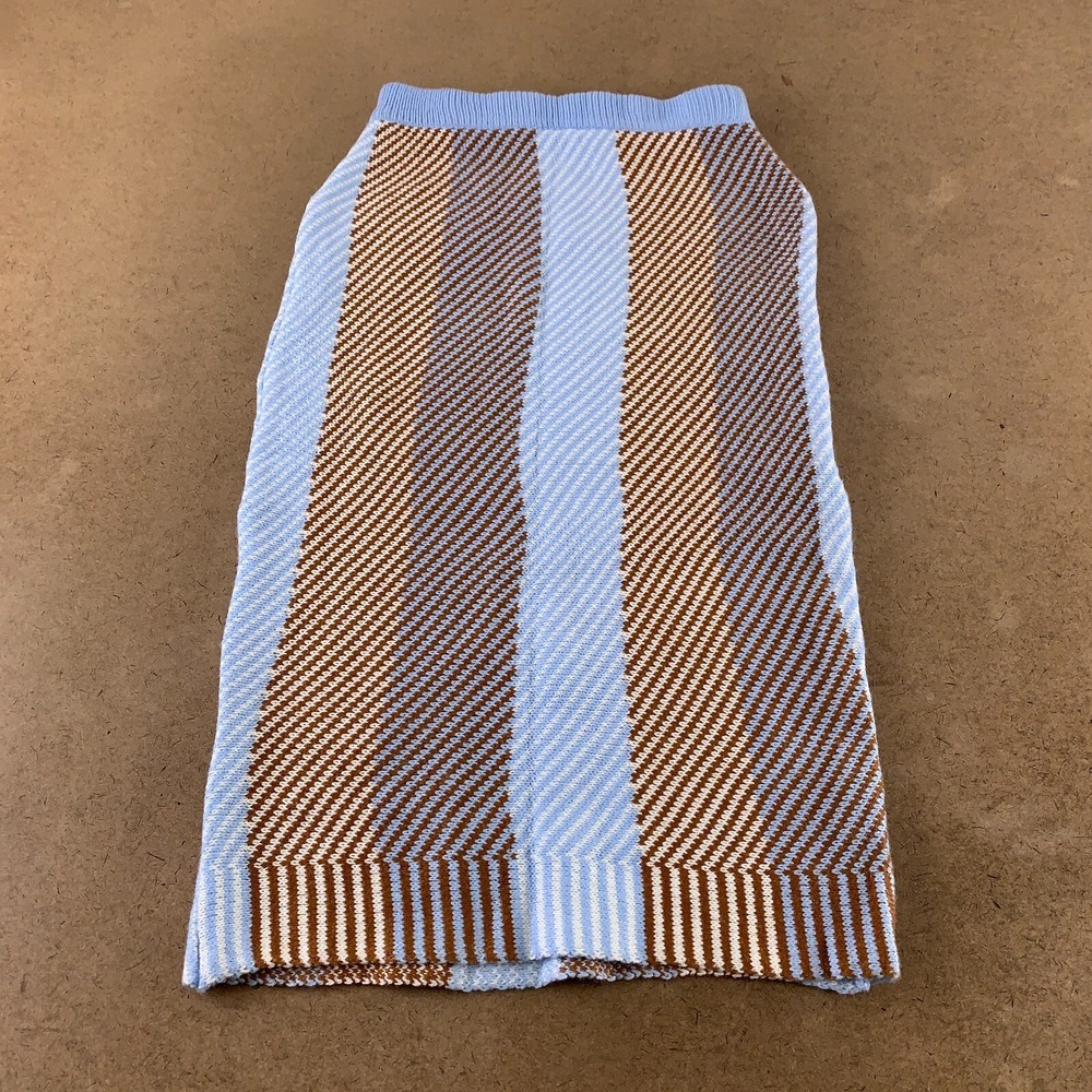 Shein Women's US Size 4 Striped High Waisted Sweater Knit Pencil Skirt New